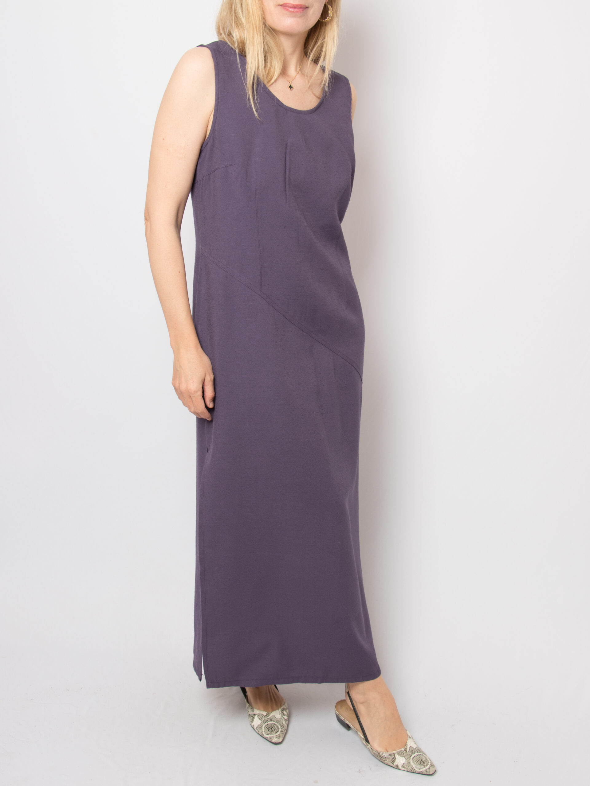 Purple Maxi Tank Dress by TRES LINE Purple Maxi Tank Dress by TRES LINE - Image 2