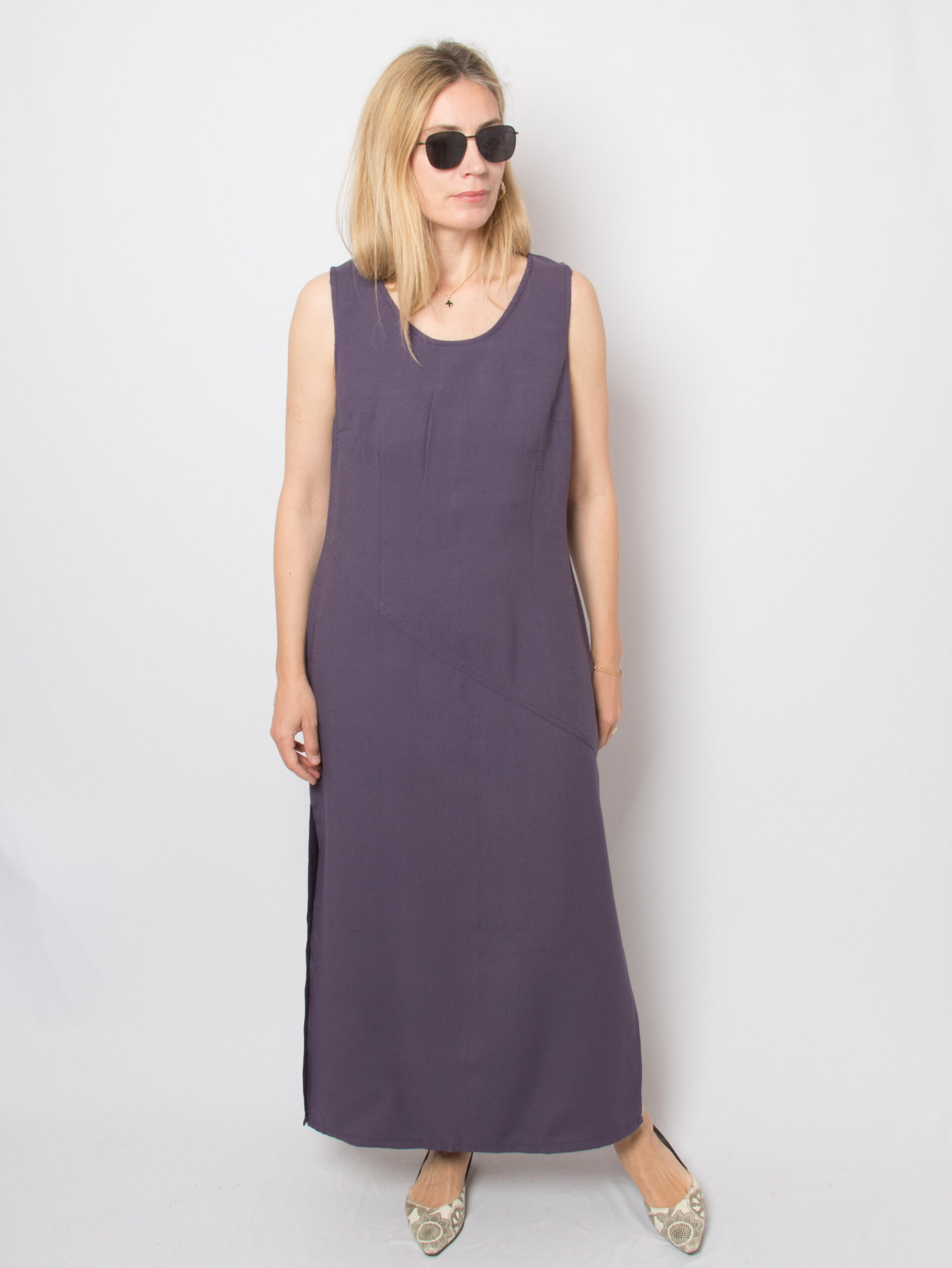 Purple Maxi Tank Dress by TRES LINE Purple Maxi Tank Dress by TRES LINE - Image 5