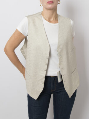 Vintage Yves Saint Laurent Jacquard Waistcoat