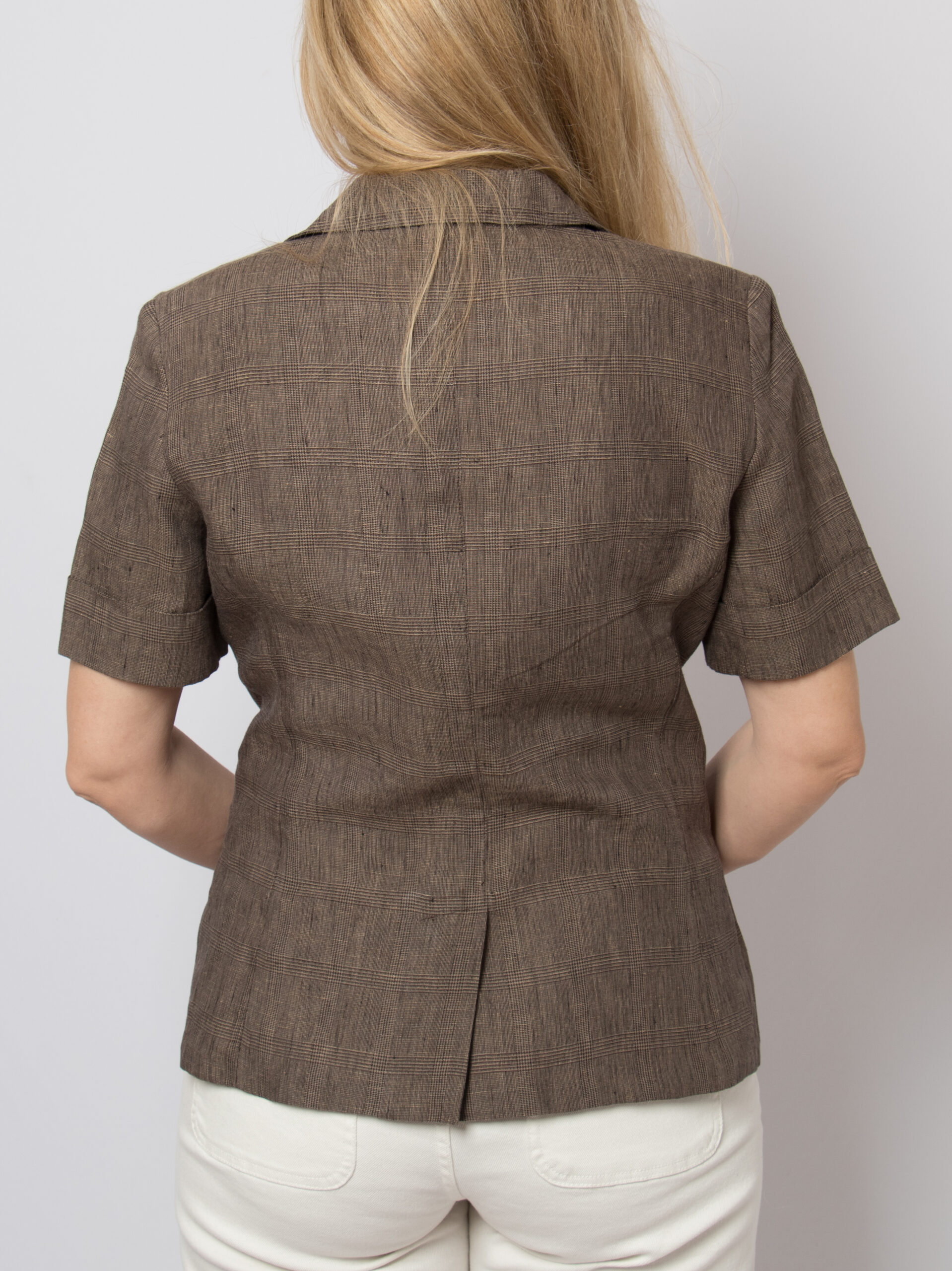 MAX Co Brown Linen Blazer MAX Co Brown Linen Blazer - Image 4