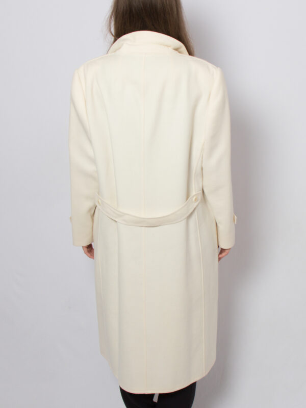 Vintage Hensel Mortensen Ivory Wool Coat - Image 6