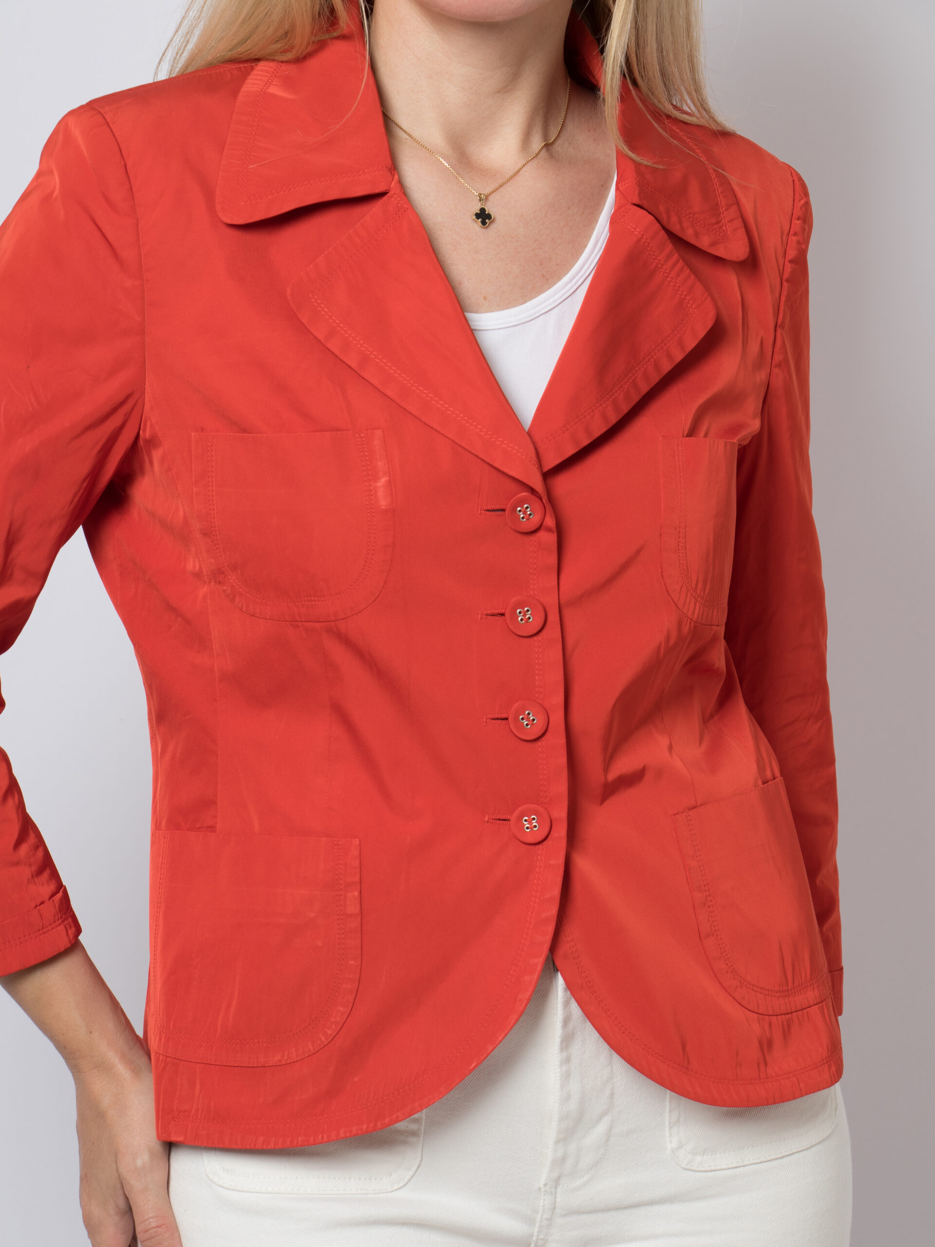Vintage Rene Lezard Red Blazer Vintage Rene Lezard Red Blazer - Image 3