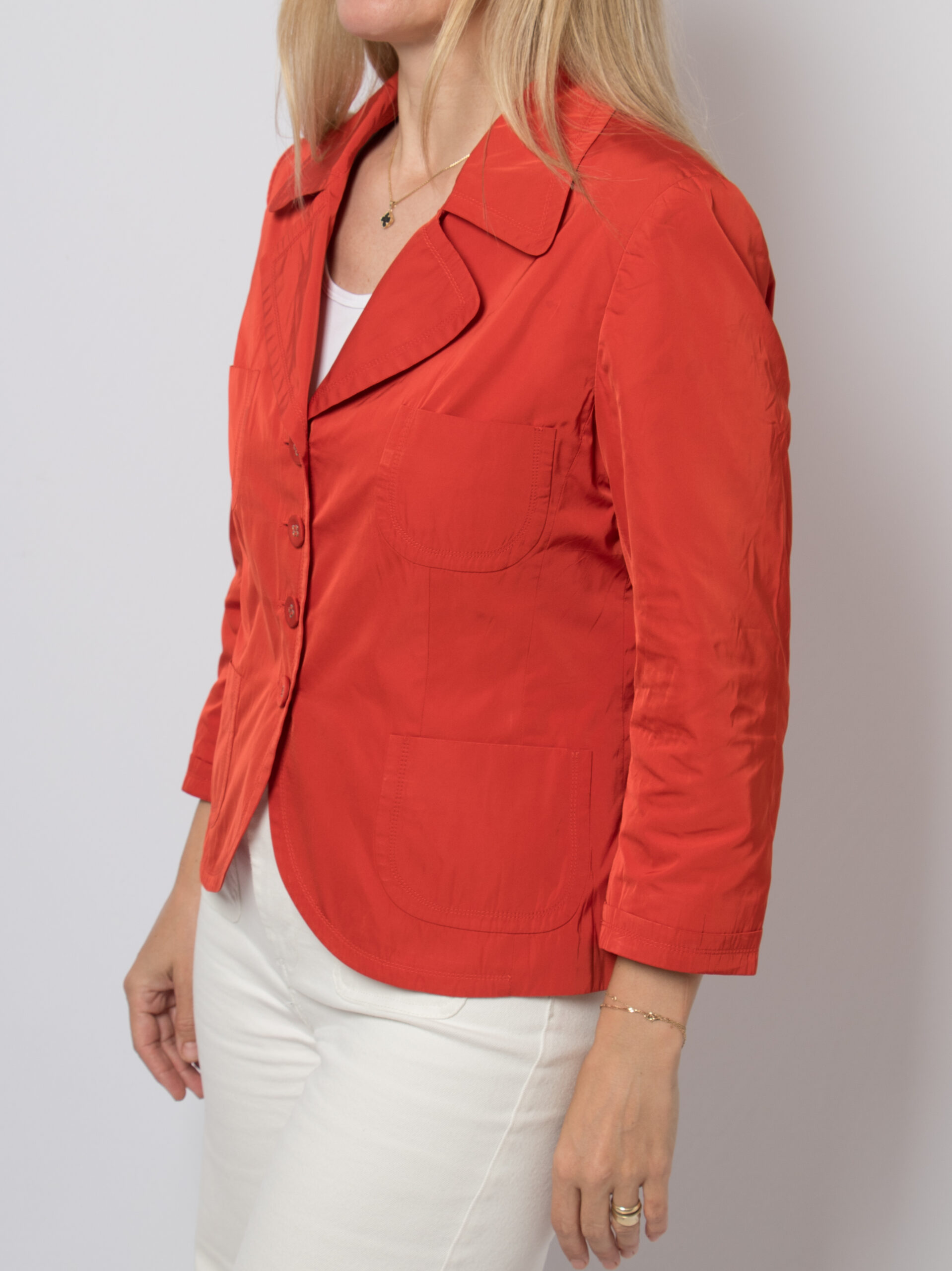 Vintage Rene Lezard Red Blazer Vintage Rene Lezard Red Blazer - Image 4