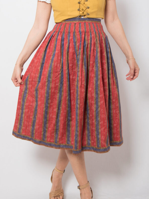 Vintage Folk Dirndl Skirt