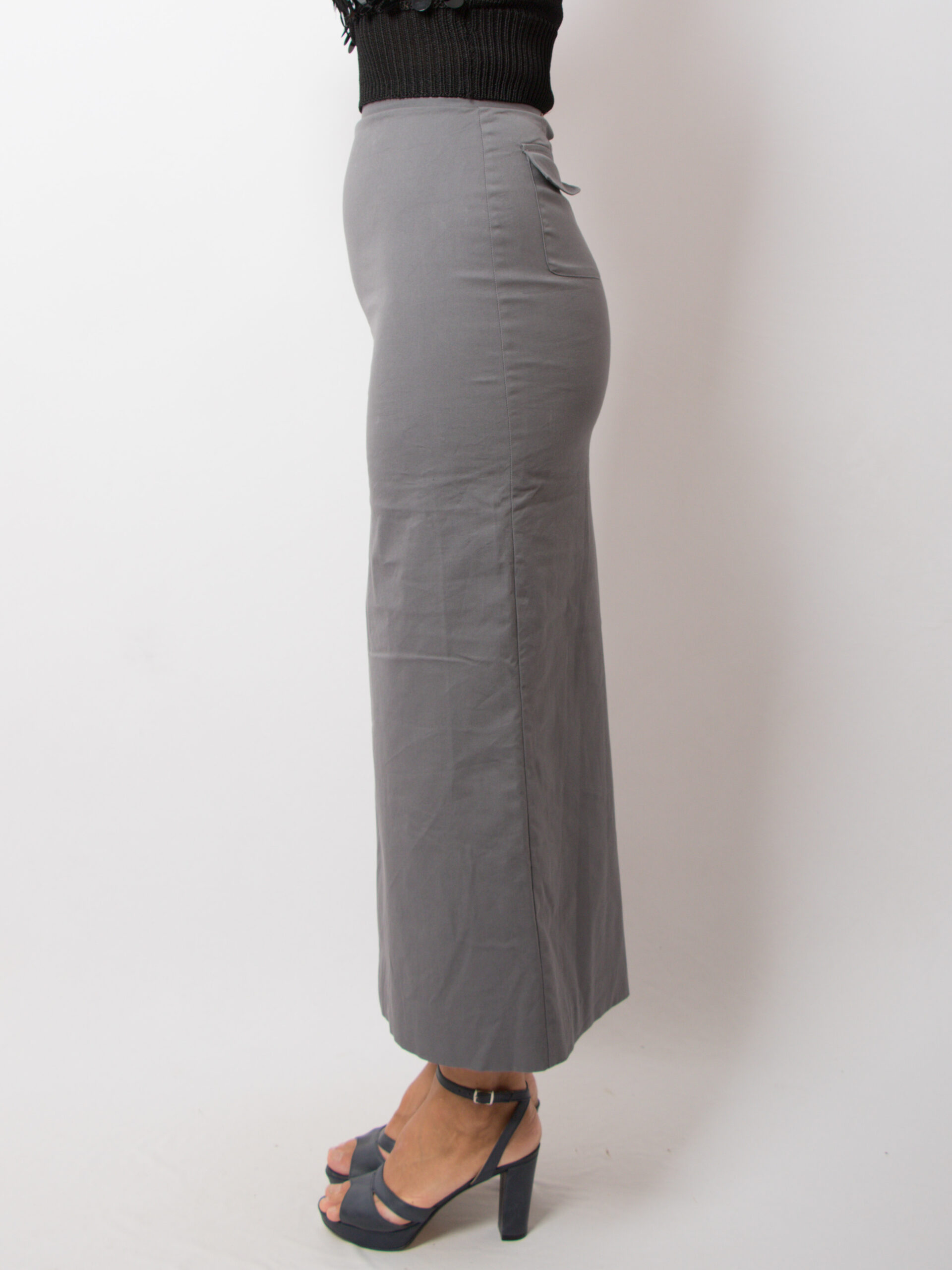 Max Co Long Skirt Cotton Straight Max Co Long Skirt Cotton Straight - Image 2