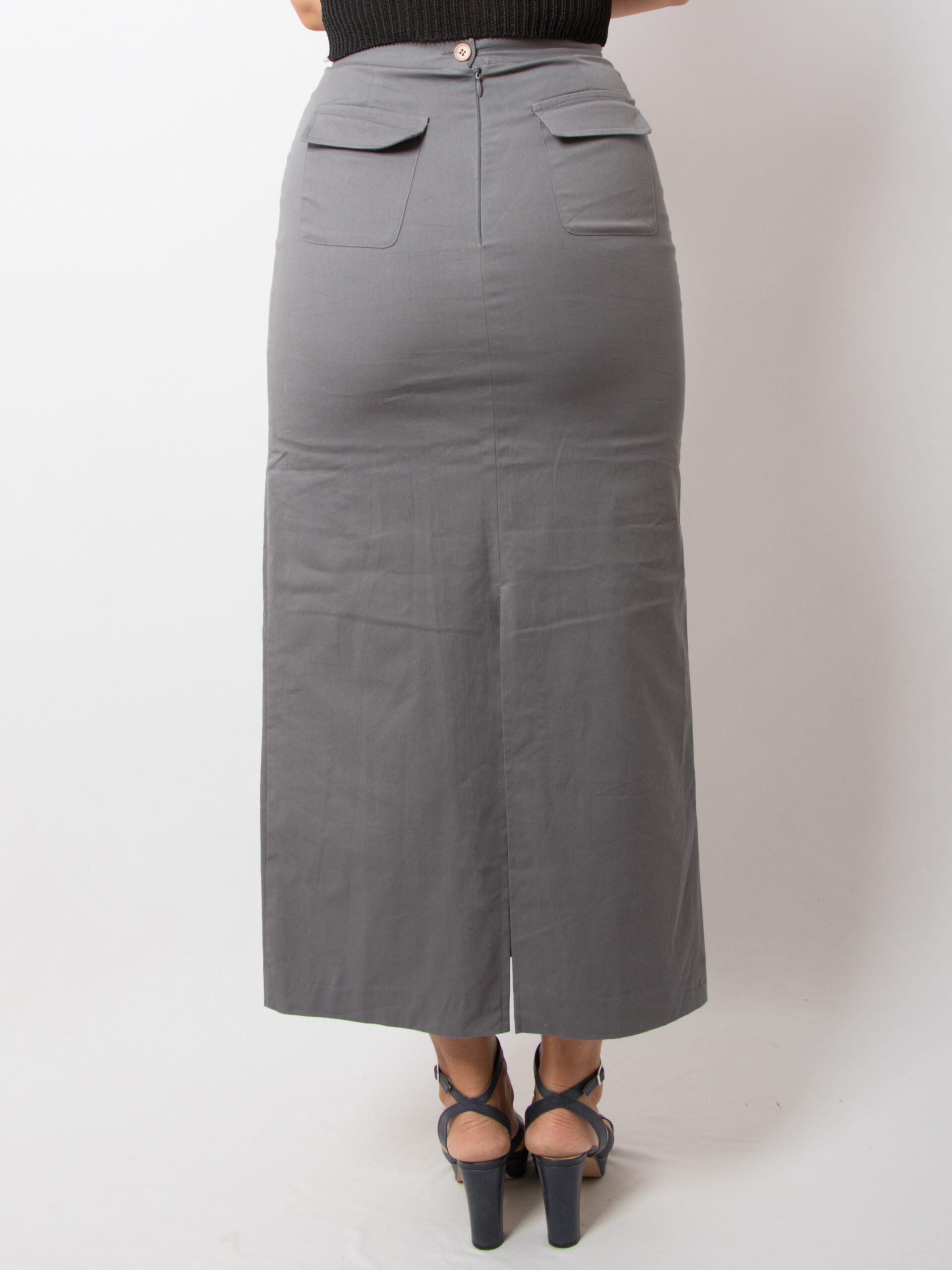 Max Co Long Skirt Cotton Straight Max Co Long Skirt Cotton Straight - Image 3