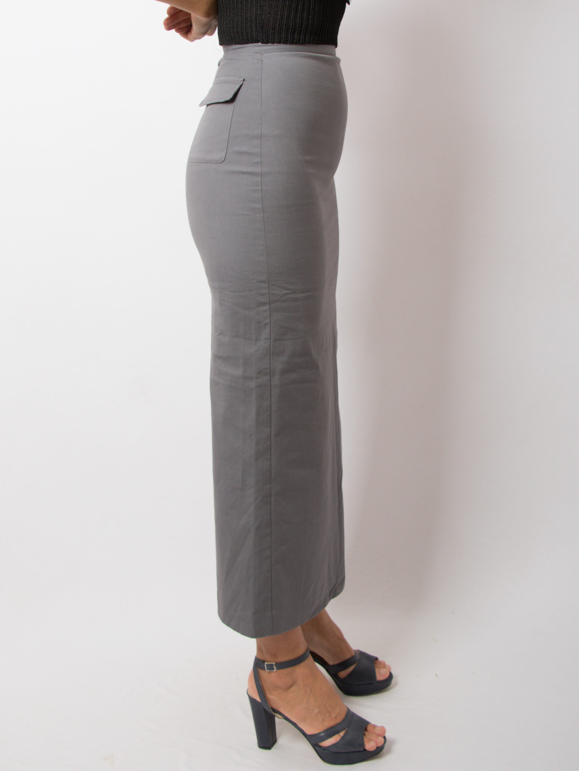 Max Co Long Skirt Cotton Straight Max Co Long Skirt Cotton Straight - Image 5
