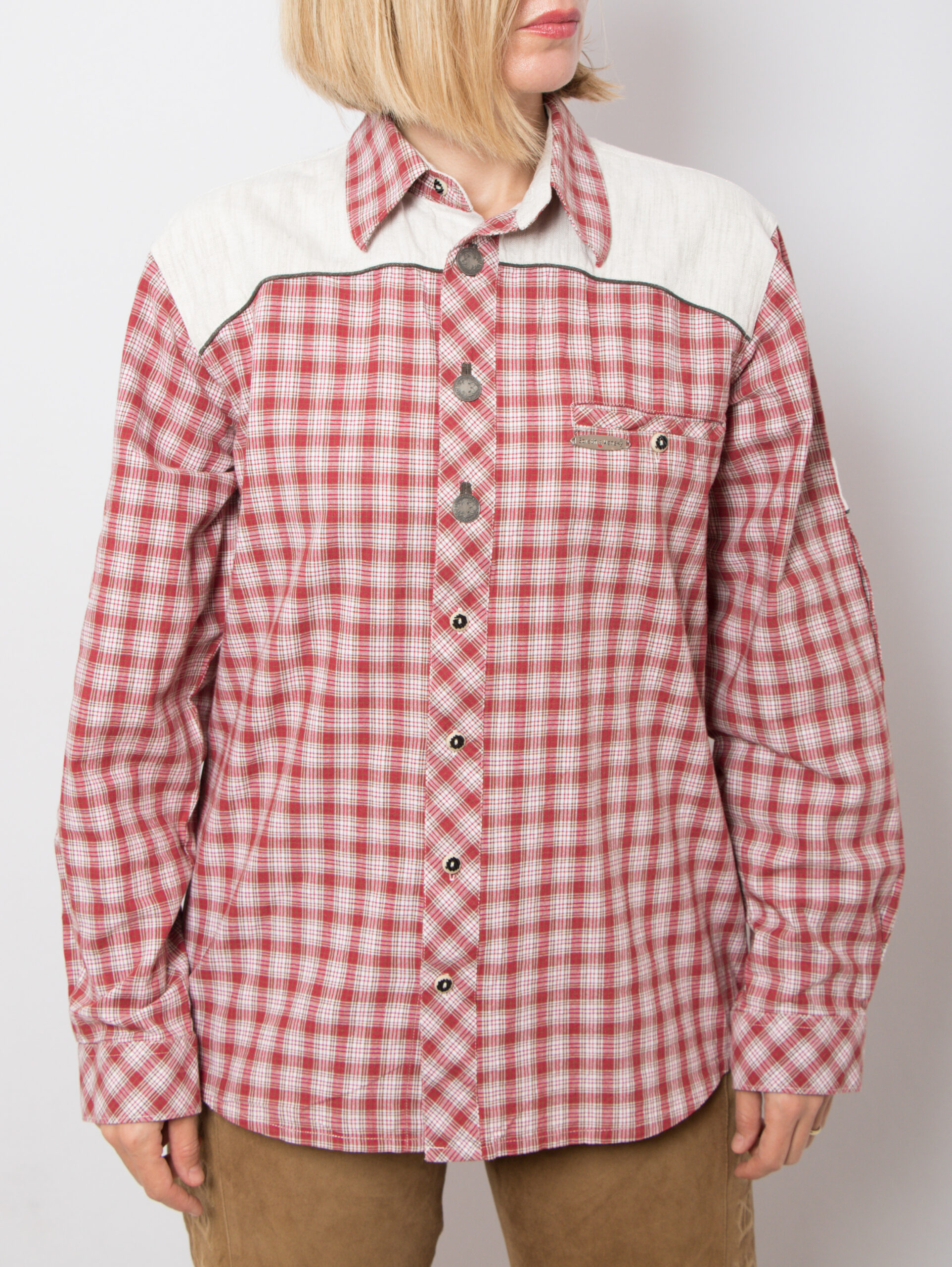 Vintage Red Plaid Shirt Vintage Red Plaid Shirt - Image 2