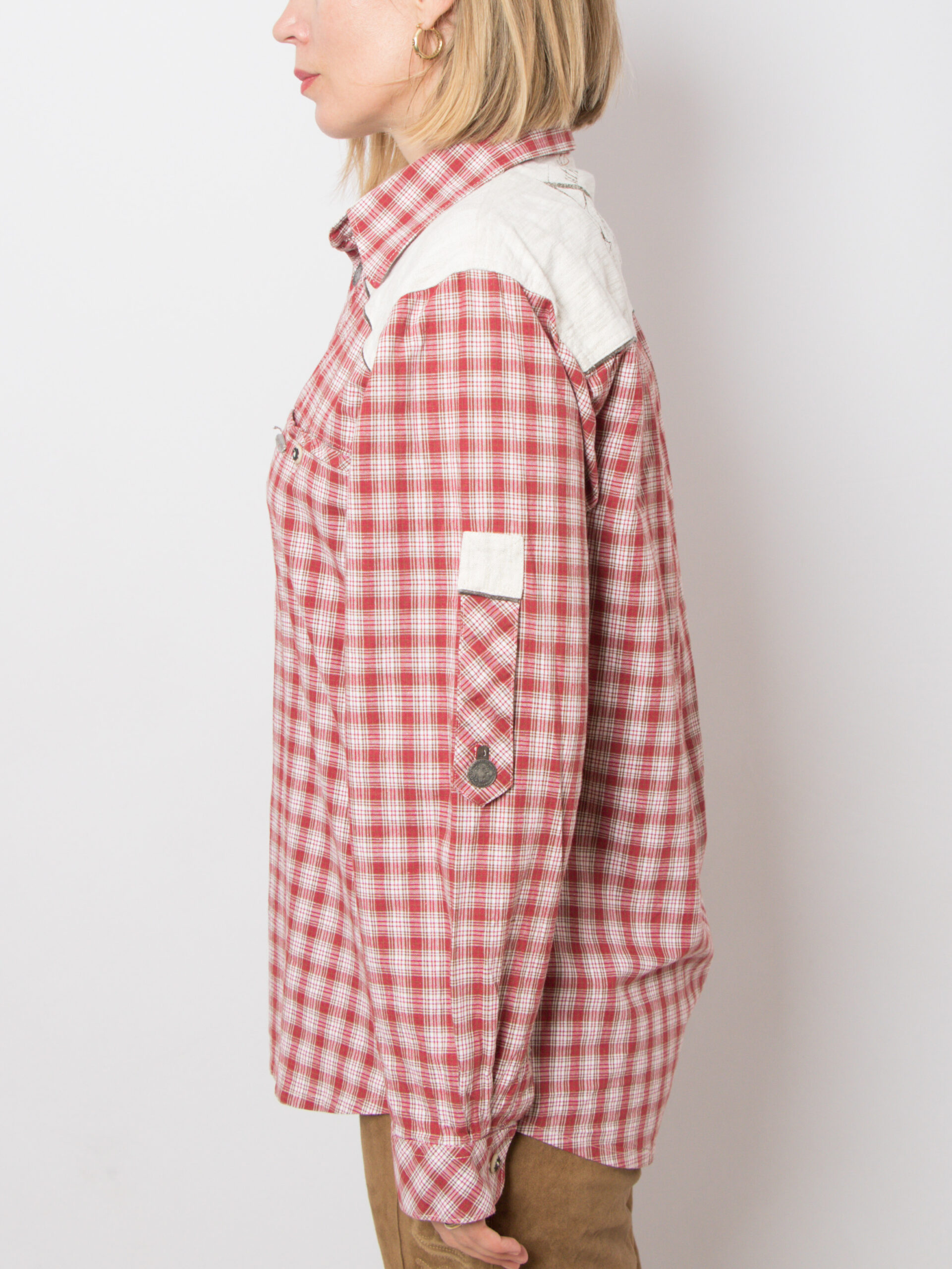 Vintage Red Plaid Shirt Vintage Red Plaid Shirt - Image 3
