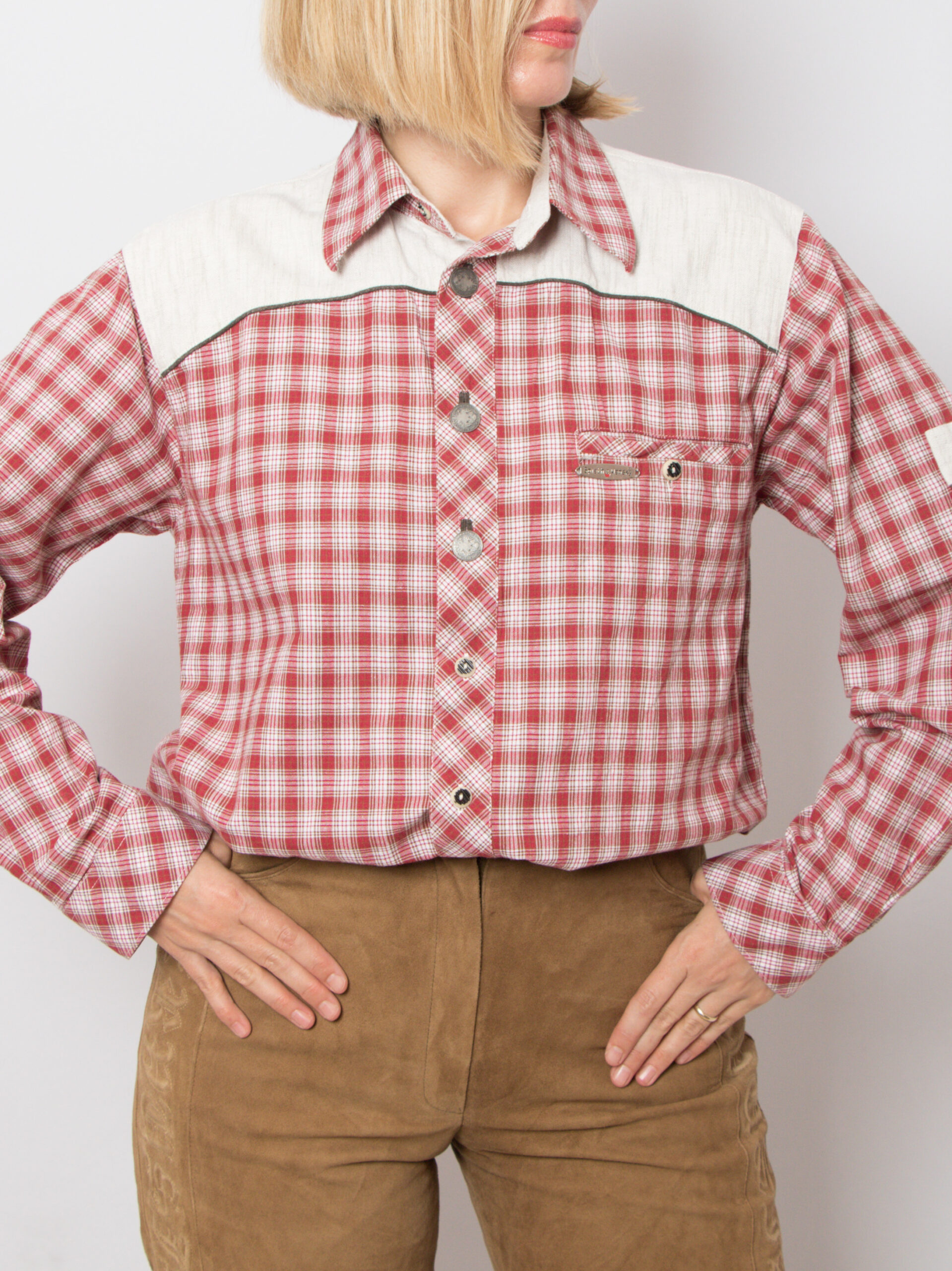 Vintage Red Plaid Shirt Vintage Red Plaid Shirt - Image 8