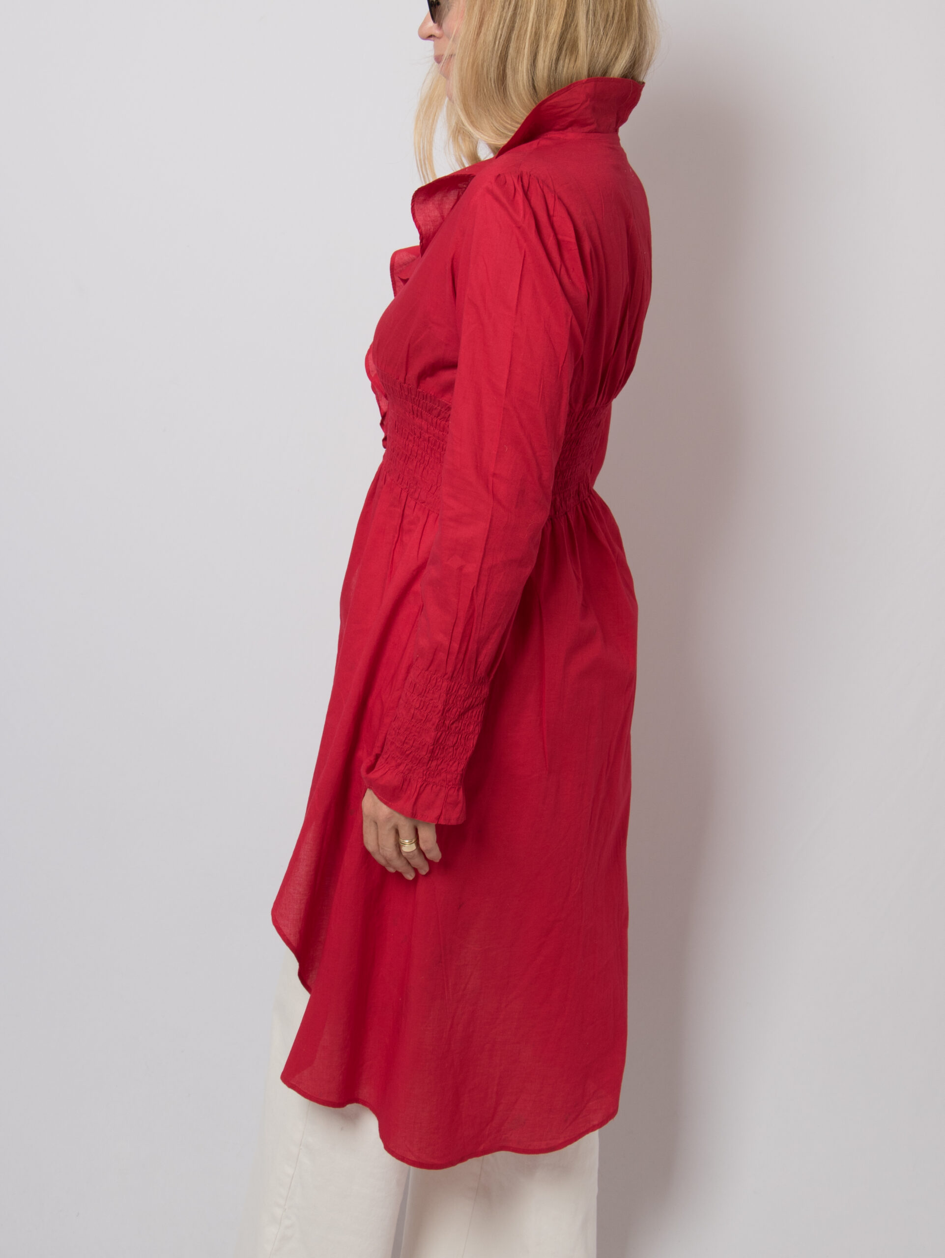 Vintage Ruffled Asymmetric Blouse Vintage Ruffled Asymmetric Blouse - Image 4