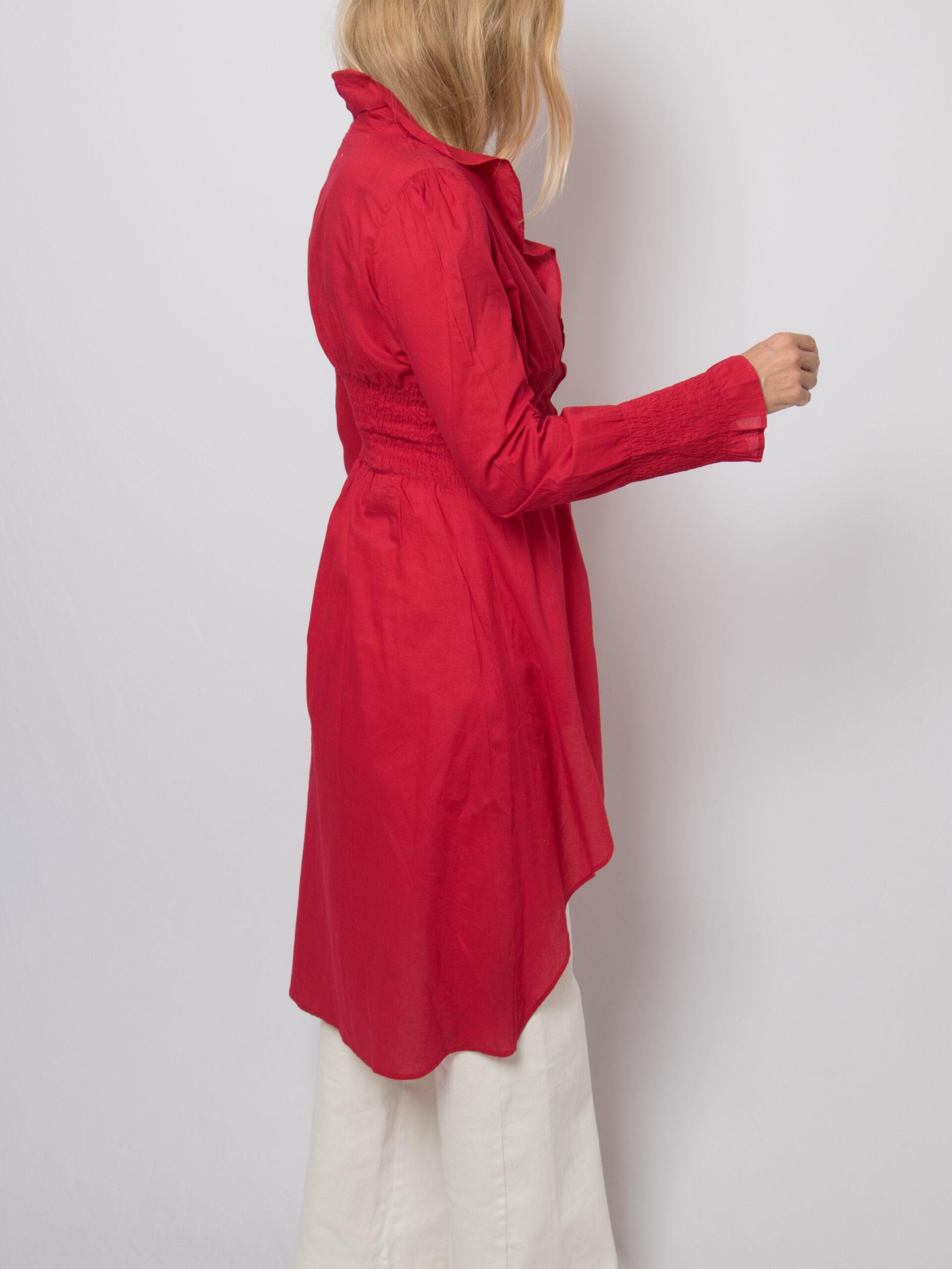 Vintage Ruffled Asymmetric Blouse Vintage Ruffled Asymmetric Blouse - Image 6