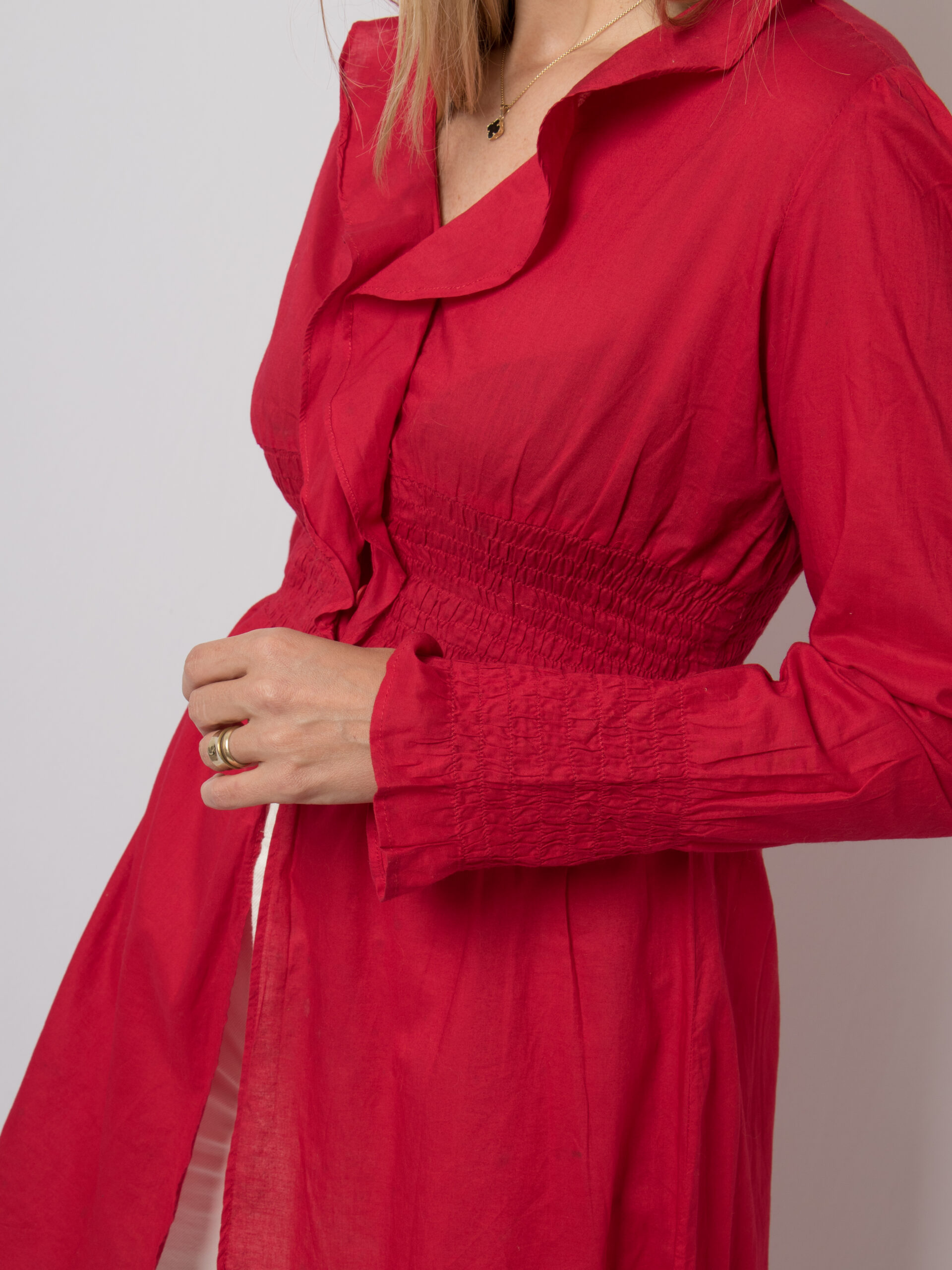 Vintage Ruffled Asymmetric Blouse Vintage Ruffled Asymmetric Blouse - Image 8