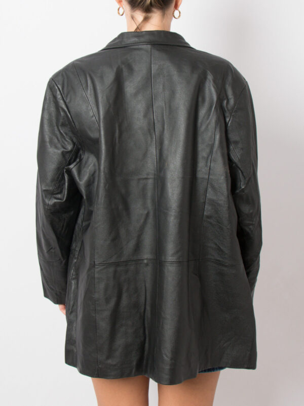 TIMELESS 90s Oversized Leather Jacket - Image 4