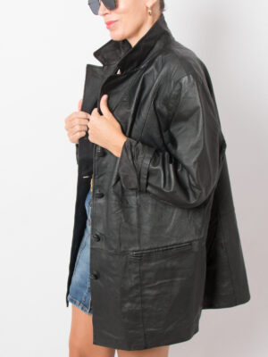 TIMELESS 90s Oversized Leather Jacket