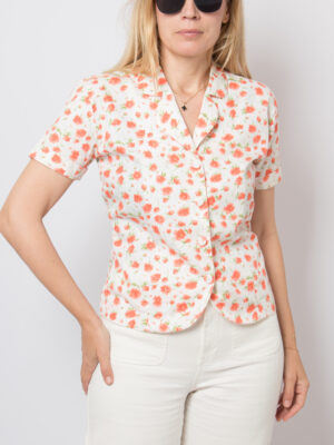 Vintage Rose Print Shirt