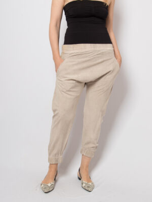 Adele Fado Silk Drop Crotch Joggers