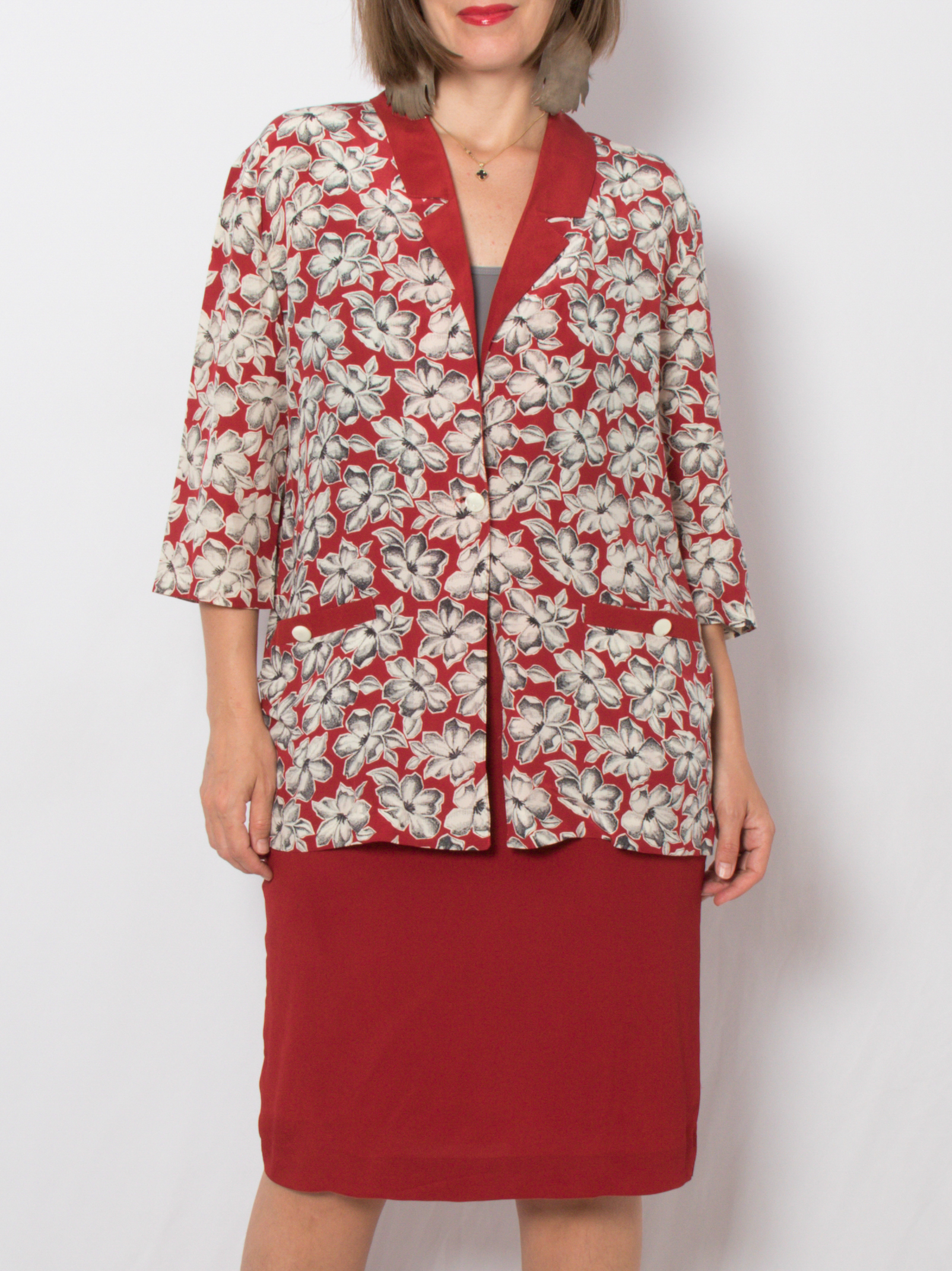 Vintage Silk Skirt Set by Donna Enrica Vintage Silk Skirt Set by Donna Enrica
