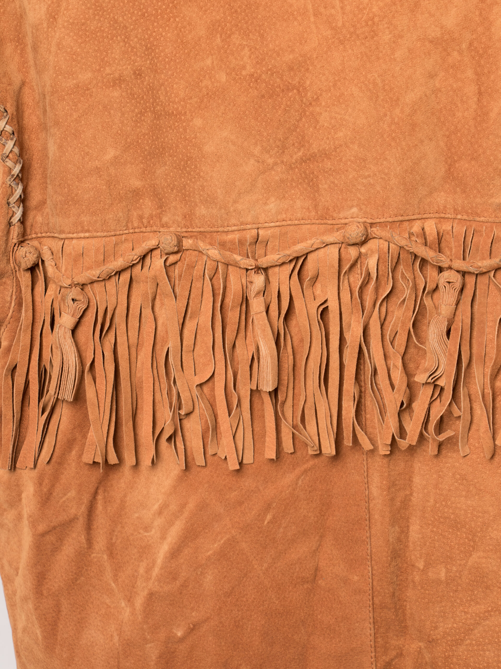 Rustic Vintage Fringed Suede Jacket Rustic Vintage Fringed Suede Jacket - Image 10