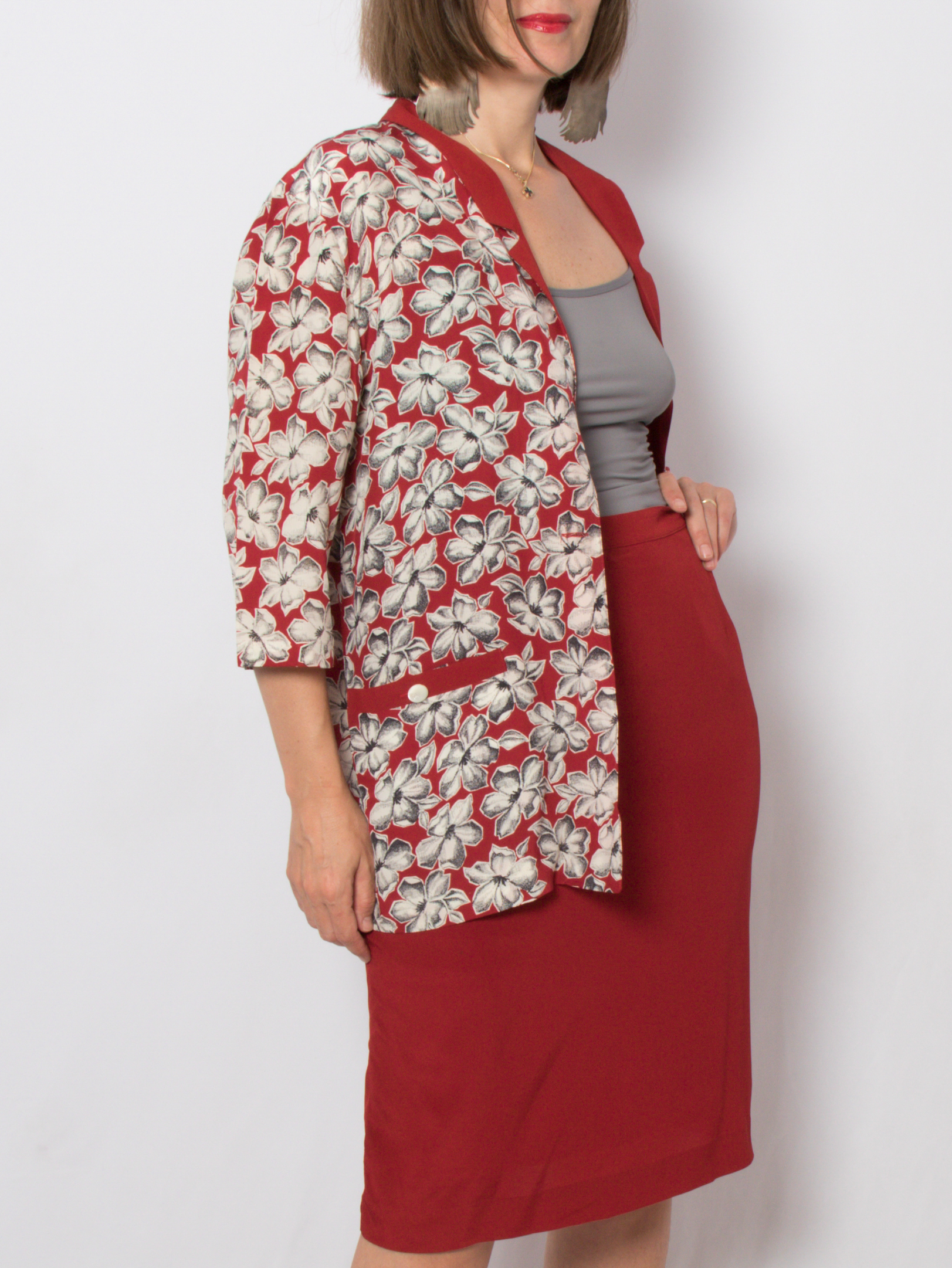 Vintage Silk Skirt Set by Donna Enrica Vintage Silk Skirt Set by Donna Enrica - Image 5