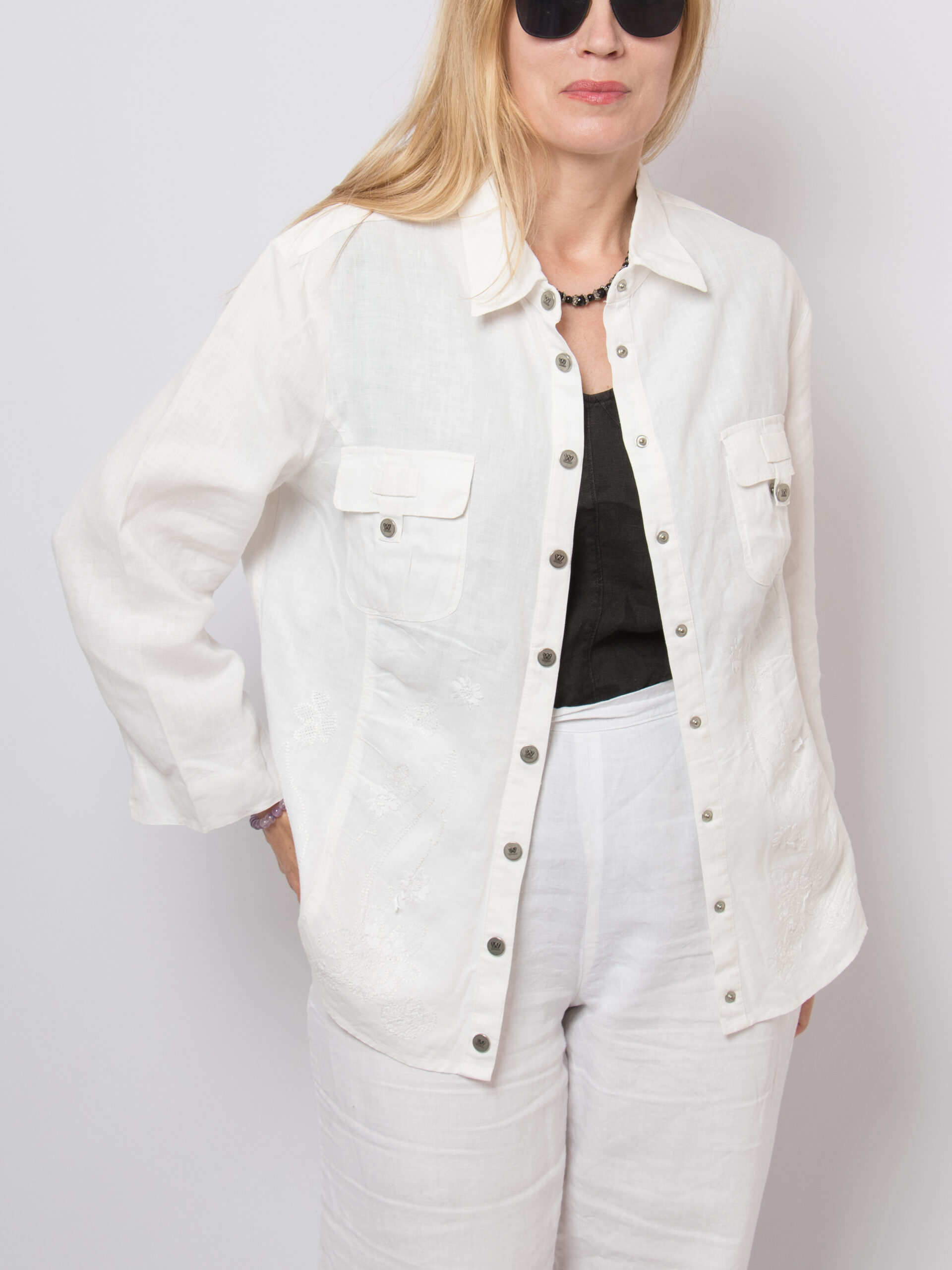 WEEKEND MAX MARA White Linen Shirt WEEKEND MAX MARA White Linen Shirt - Image 2