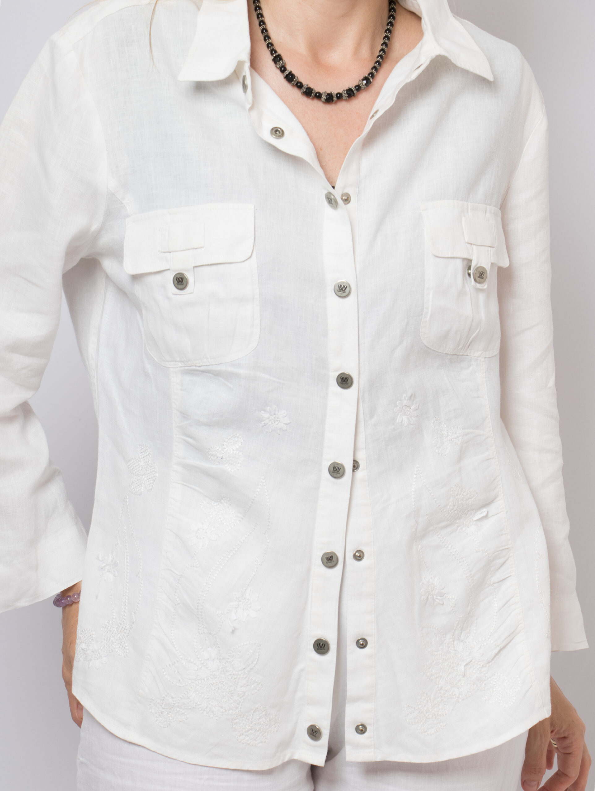 WEEKEND MAX MARA White Linen Shirt WEEKEND MAX MARA White Linen Shirt - Image 4