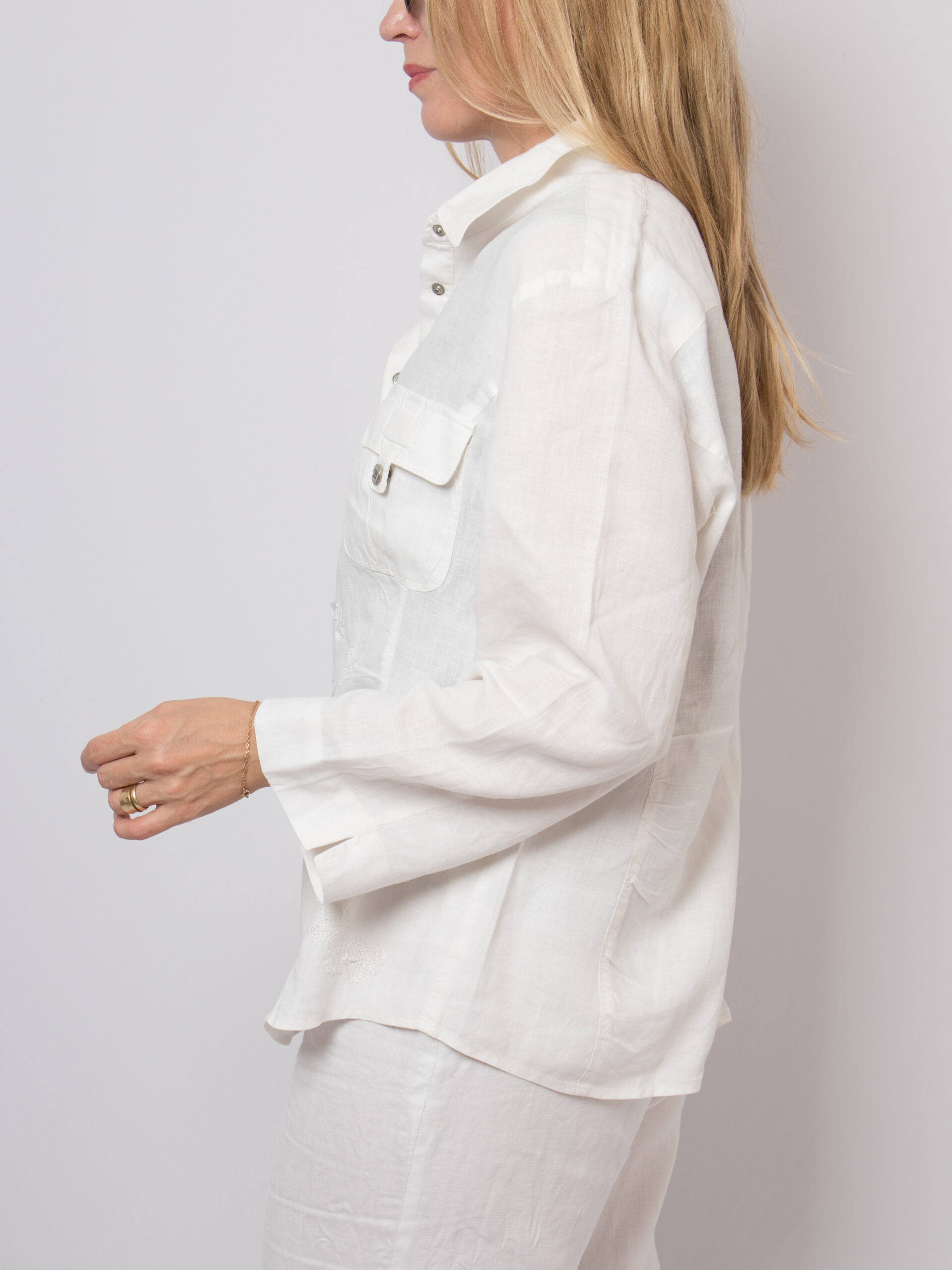 WEEKEND MAX MARA White Linen Shirt WEEKEND MAX MARA White Linen Shirt - Image 5