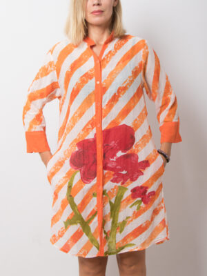 Vintage Shirt Dress Beach Cover Up