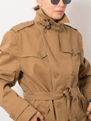 Vintage Italian Camel Trench Coat