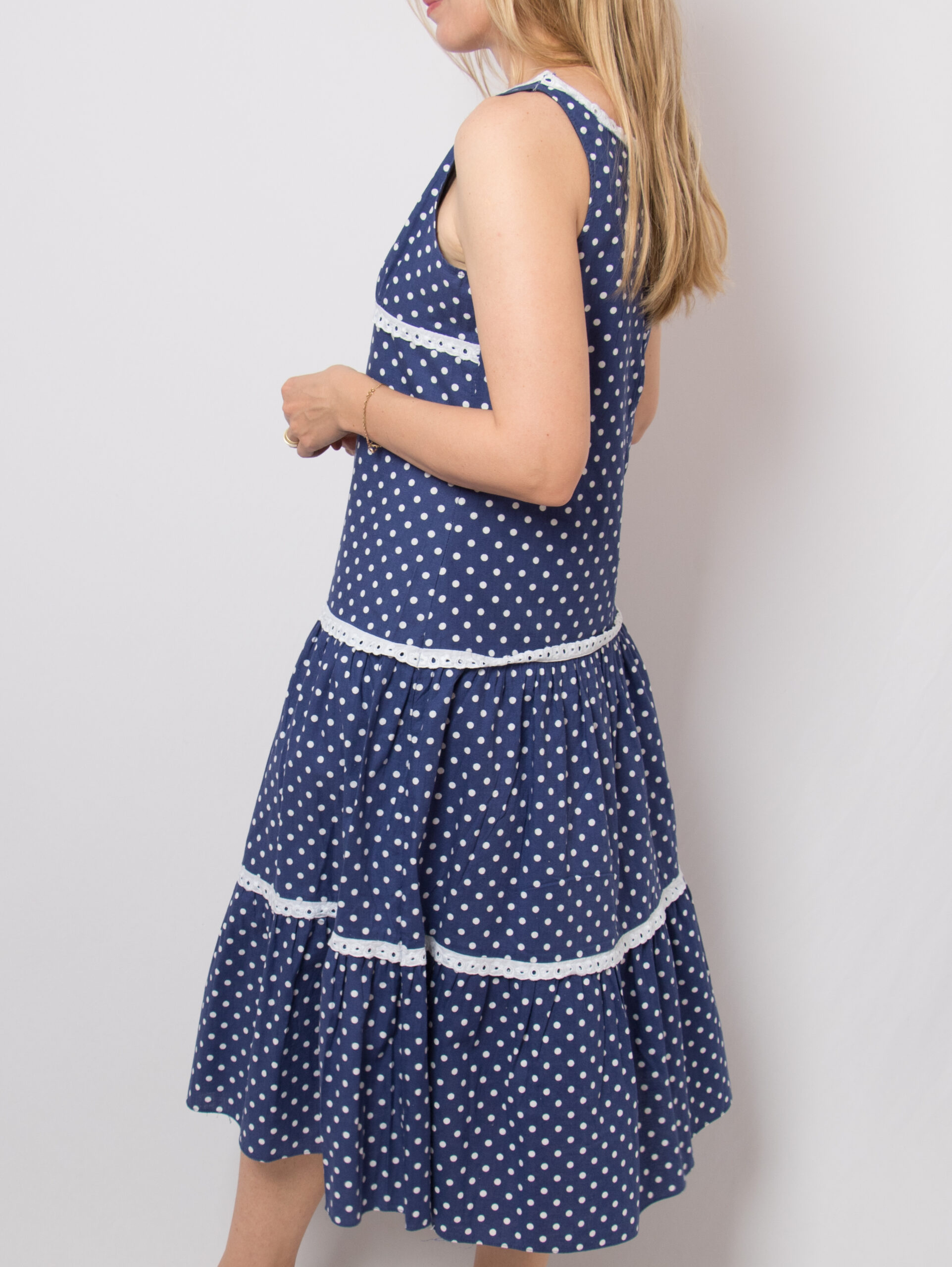 Vintage Polka Dot Tiered Dress Vintage Polka Dot Tiered Dress - Image 2