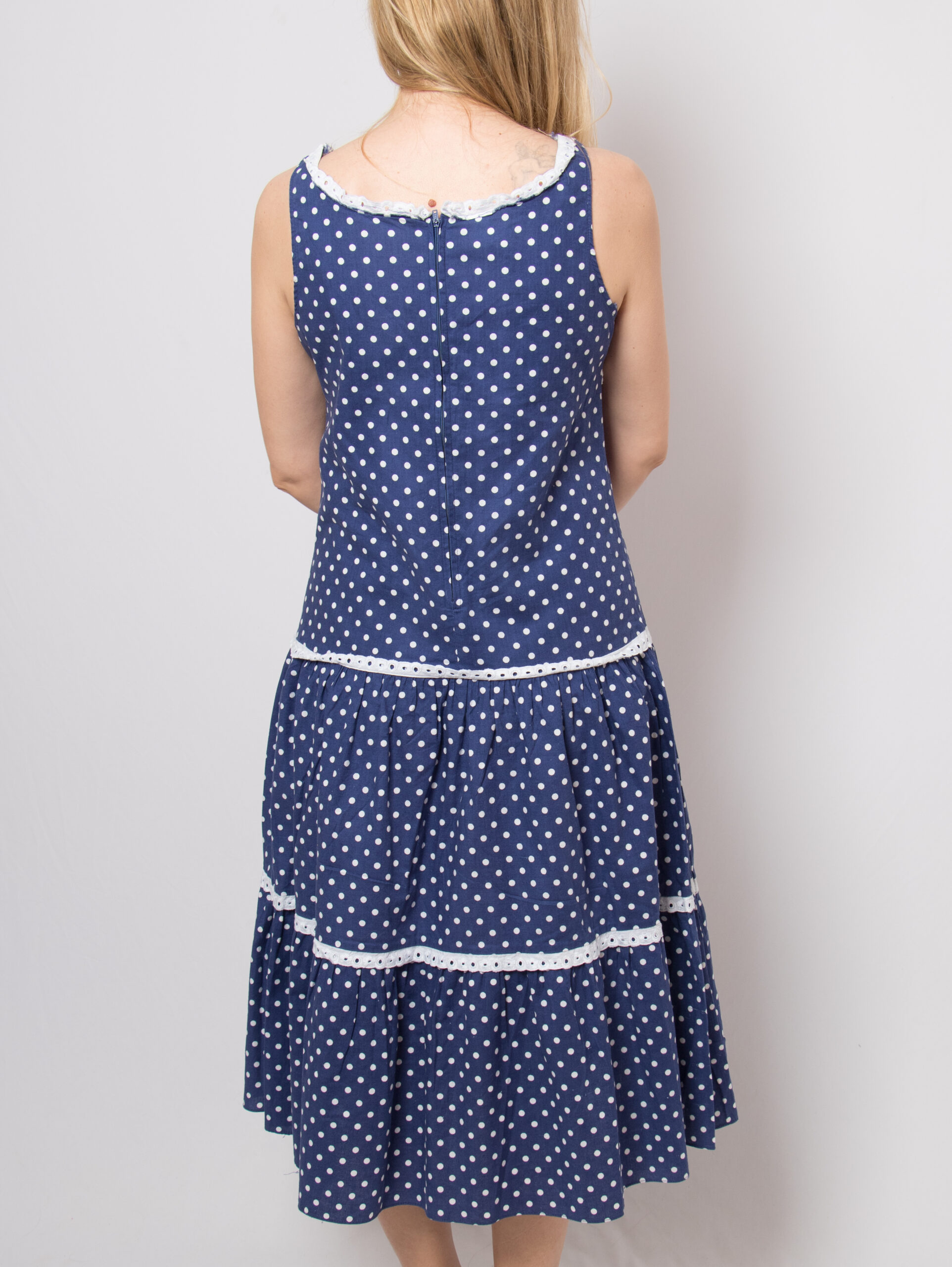 Vintage Polka Dot Tiered Dress Vintage Polka Dot Tiered Dress - Image 3
