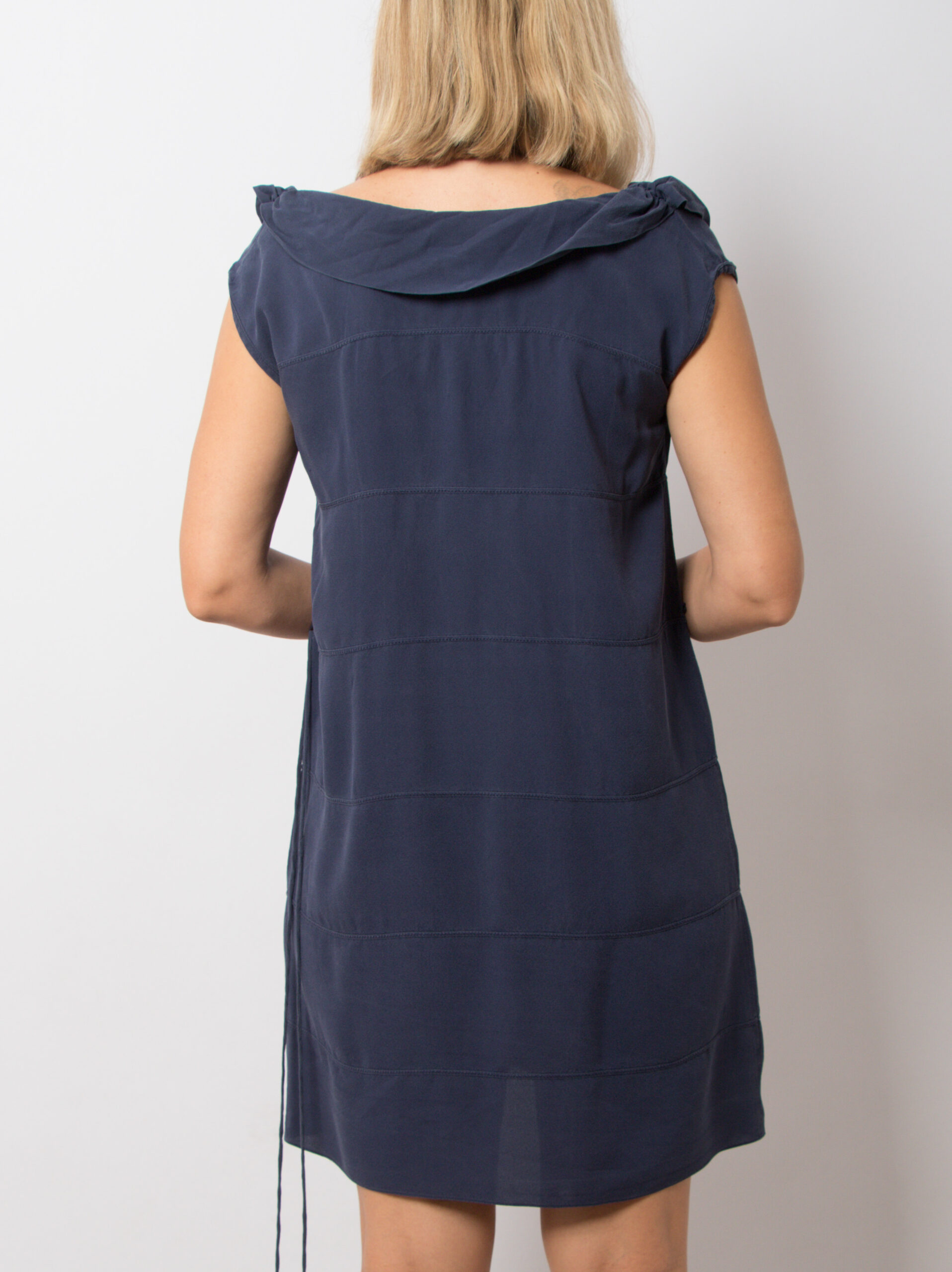 Vintage Blue Silk Mini Dress by Sita Murt Vintage Blue Silk Mini Dress by Sita Murt - Image 5