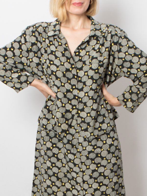 Vintage Donna Enrica Silk Dress - Image 4