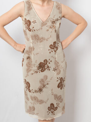 MARELLA Floral Silk Dress Y2K