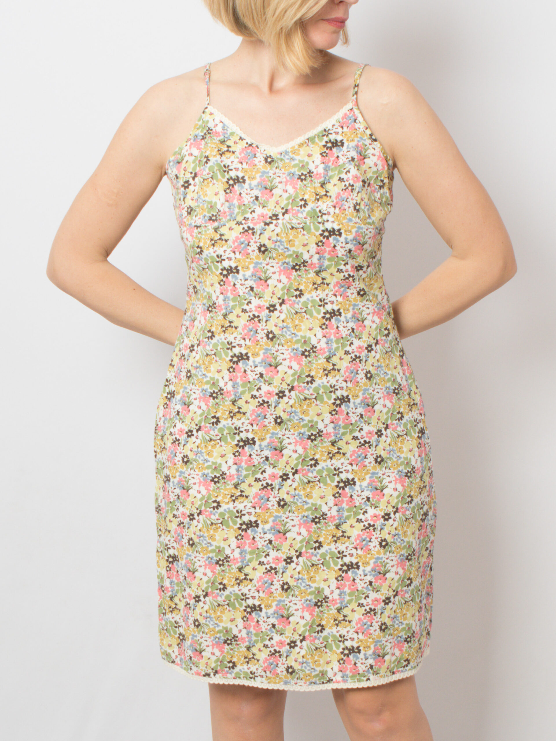 90s Cotton Slip Dress by Route 66 Route 66 Vintage 90s Cotton Slip Dress