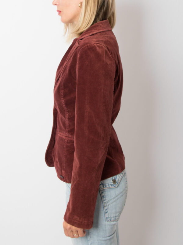 Vintage Rust Corduroy Blazer Women - Image 3