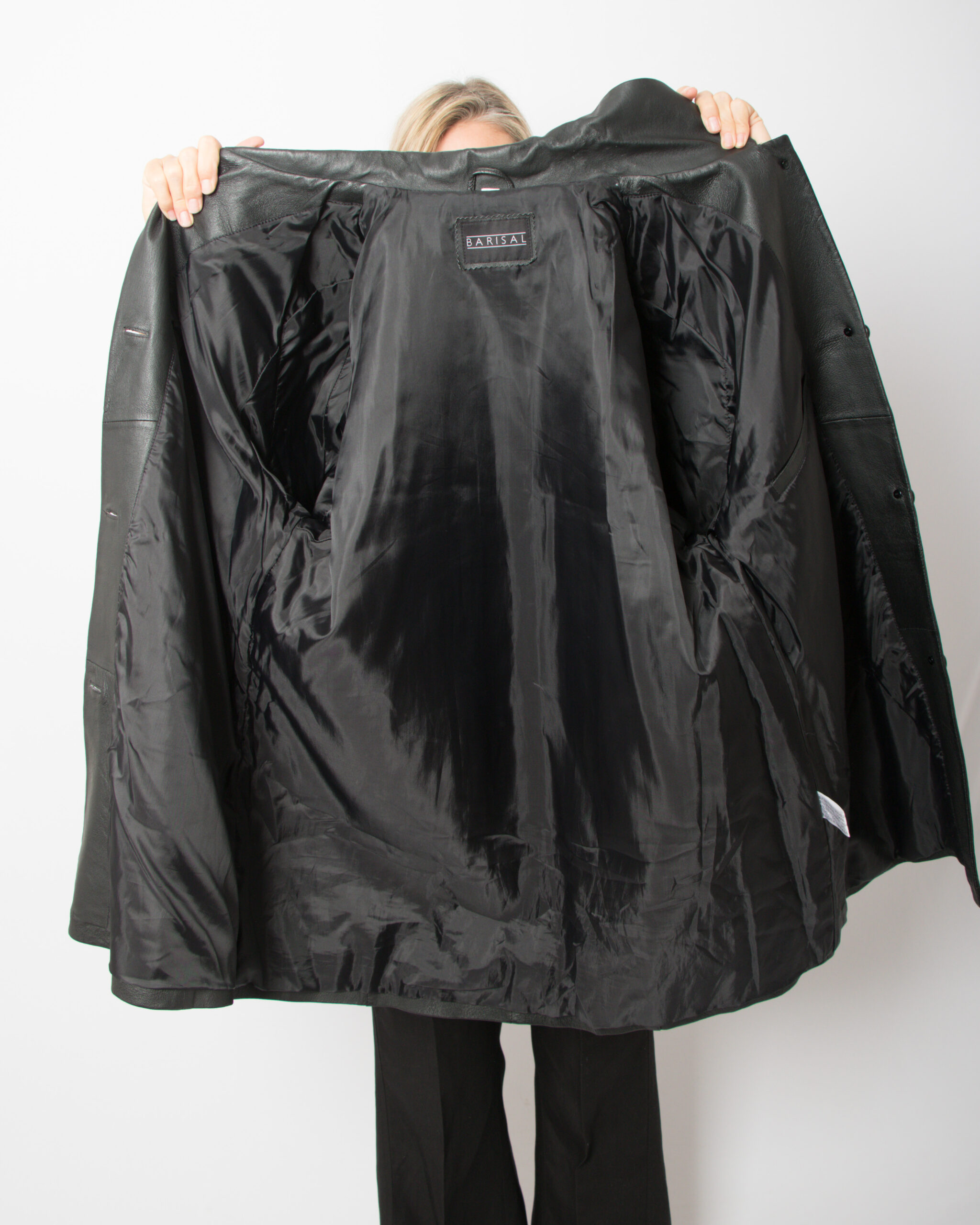 BARISAL Minimalist 90s Leather Coat Women BARISAL Minimalist 90s Leather Coat Women - Image 6