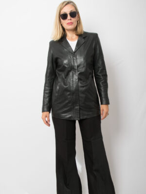 90s Leather Blazer by Privileg
