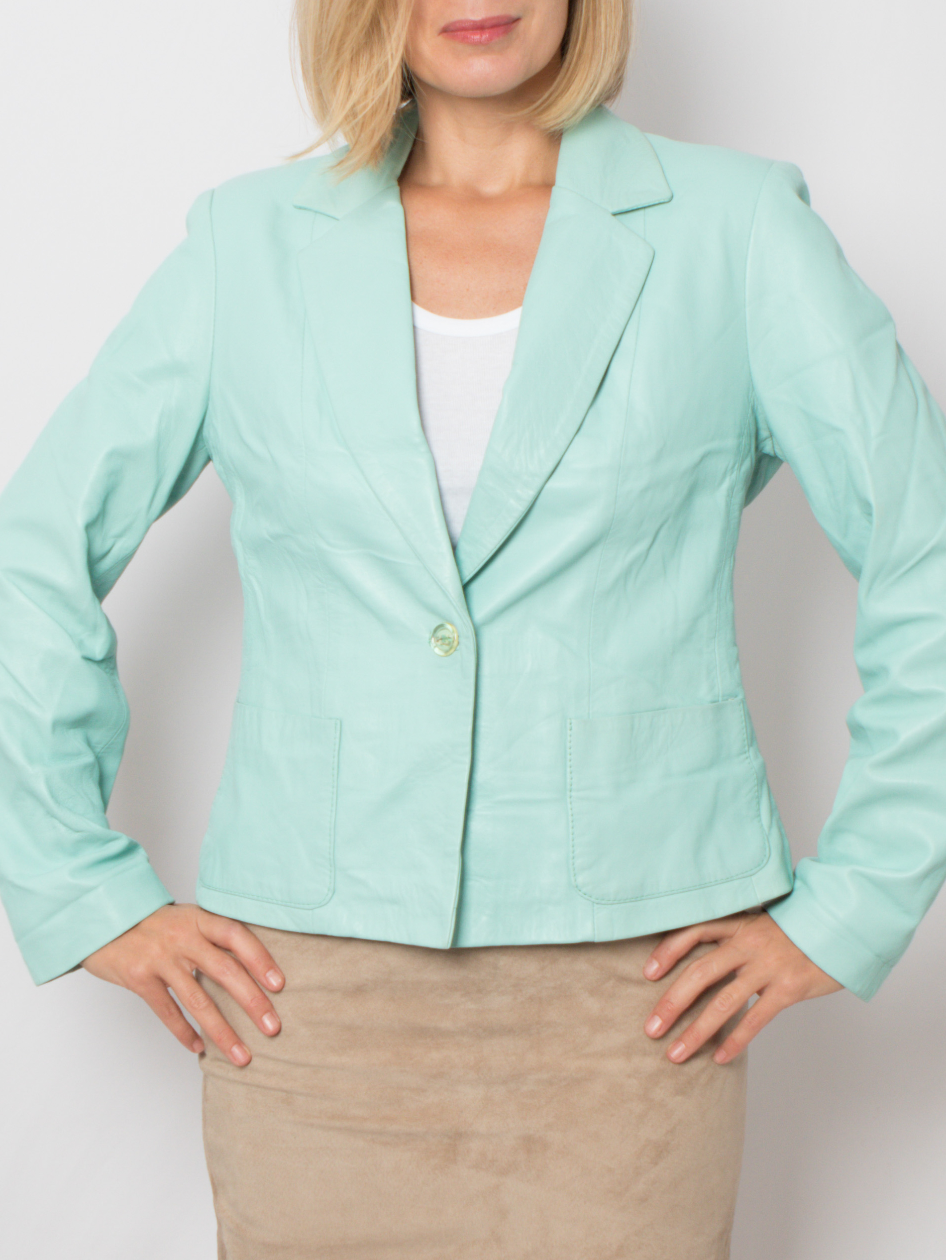 Vintage Soft Leather Blazer Vintage Soft Leather Blazer - Image 6