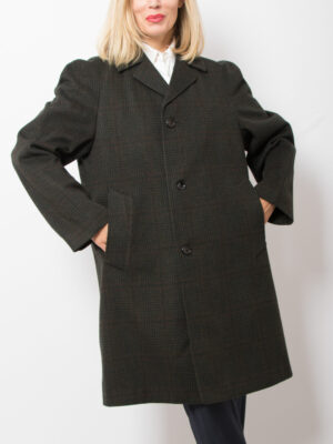 Vintage Dunn Co Plaid Coat Men