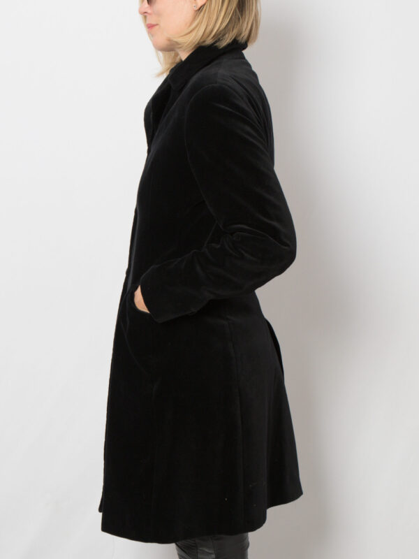 Vintage Black Velvet Jacket - Image 3