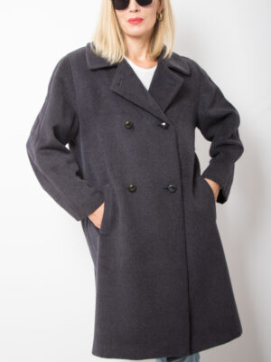 Vintage Les Copains Double-Breasted Coat