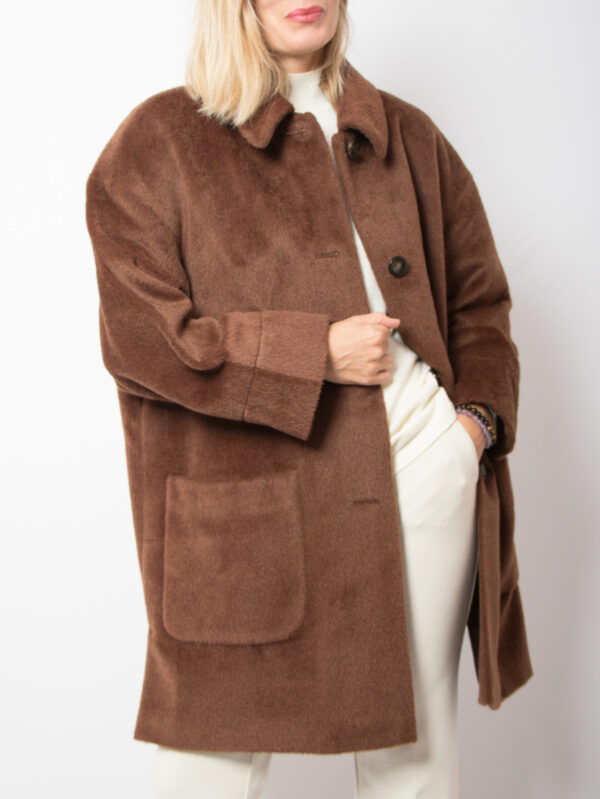 BASLER Vintage Wool Llama Coat Oversized - Image 3