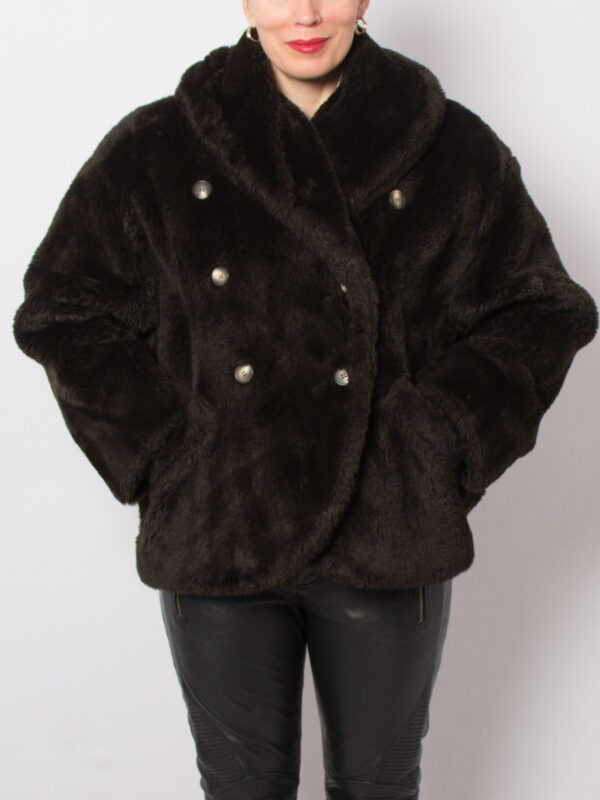 90s Pennyblack Faux Fur Jacket - Image 2