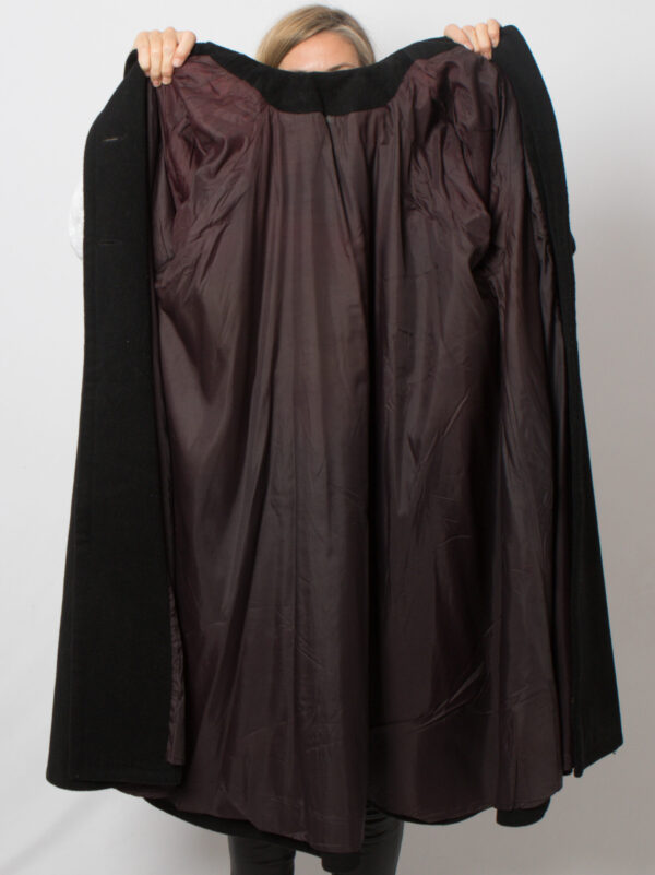 Vintage Wool Swing Coat with Scarf - Image 6