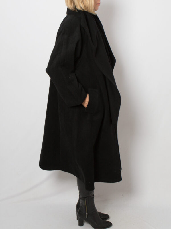 Vintage Wool Swing Coat with Scarf - Image 5