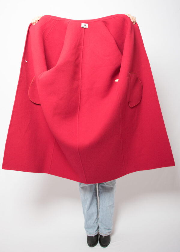 Vintage GERARDI Raspberry Wool Coat - Image 6