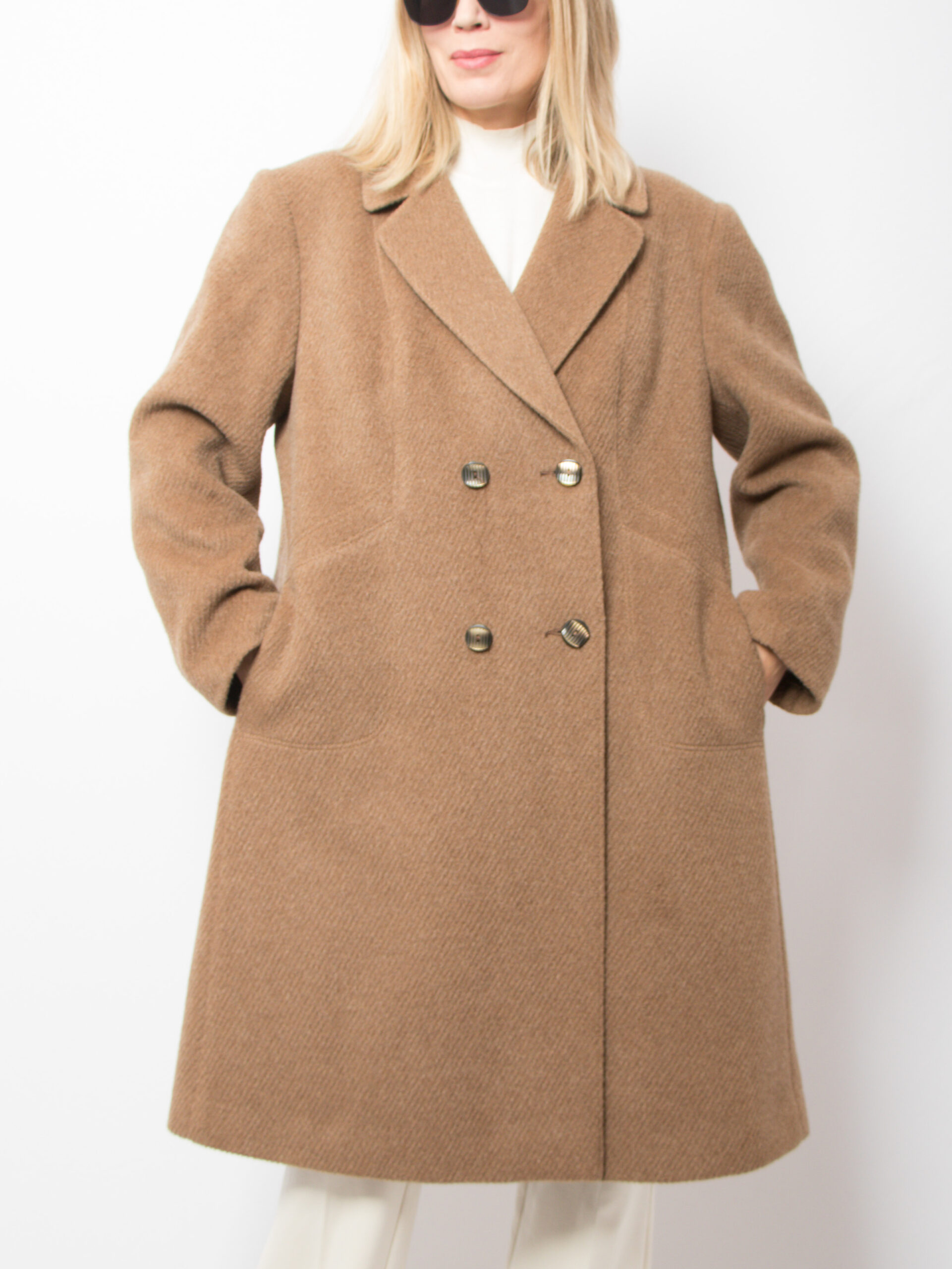 Vintage Herringbone Mohair Coat Vintage Herringbone Mohair Coat - Image 3
