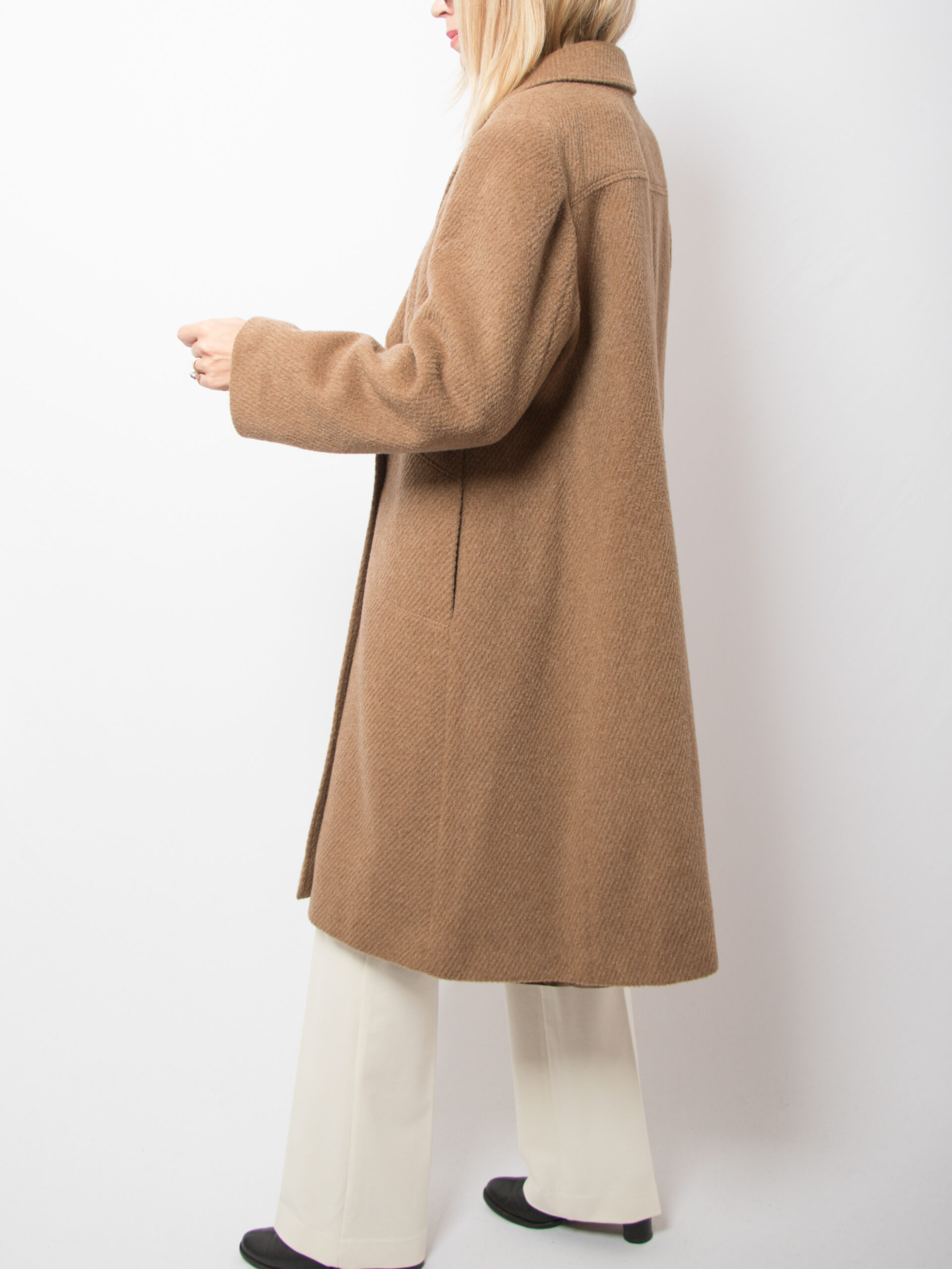 Vintage Herringbone Mohair Coat Vintage Herringbone Mohair Coat - Image 5