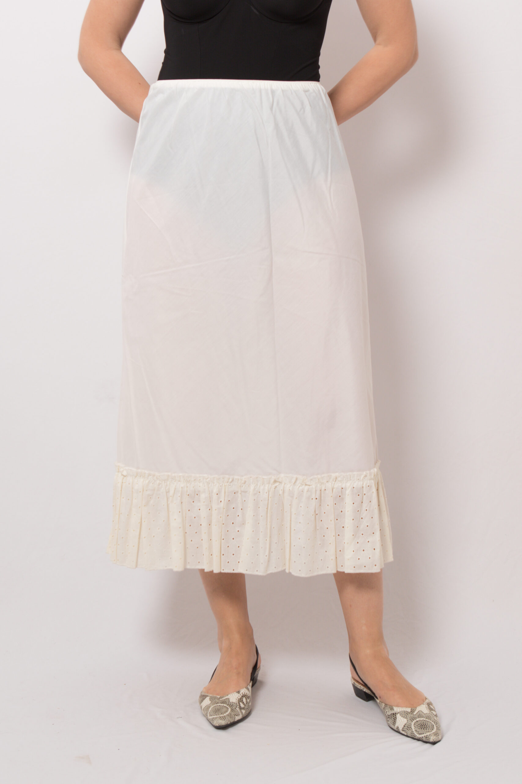 Vintage Long Cotton Half Slip Vintage Long Cotton Half Slip